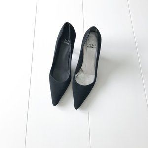 Stuart Weitzman: Black Pointed Toe Heels (Size 4.5
